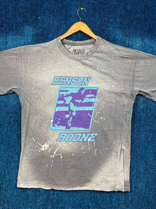 Benson Boone Rollerblading Vintage Splatter Dye Pop Tee L - Picture 1 of 4